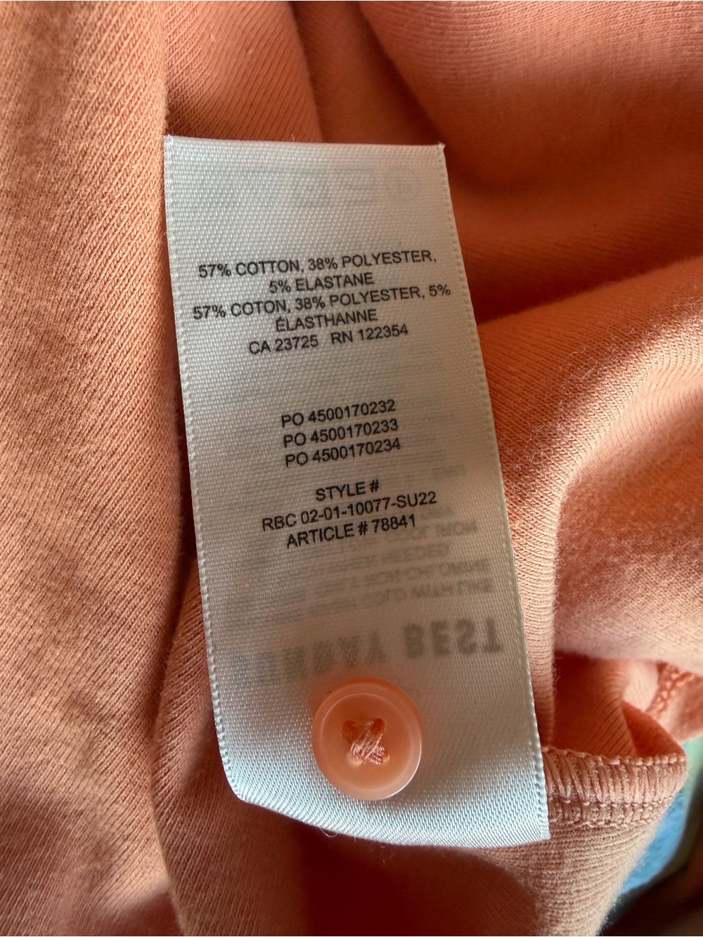 Sunday Best Pastel Orange Cardigan Top - Picture 4 of 4